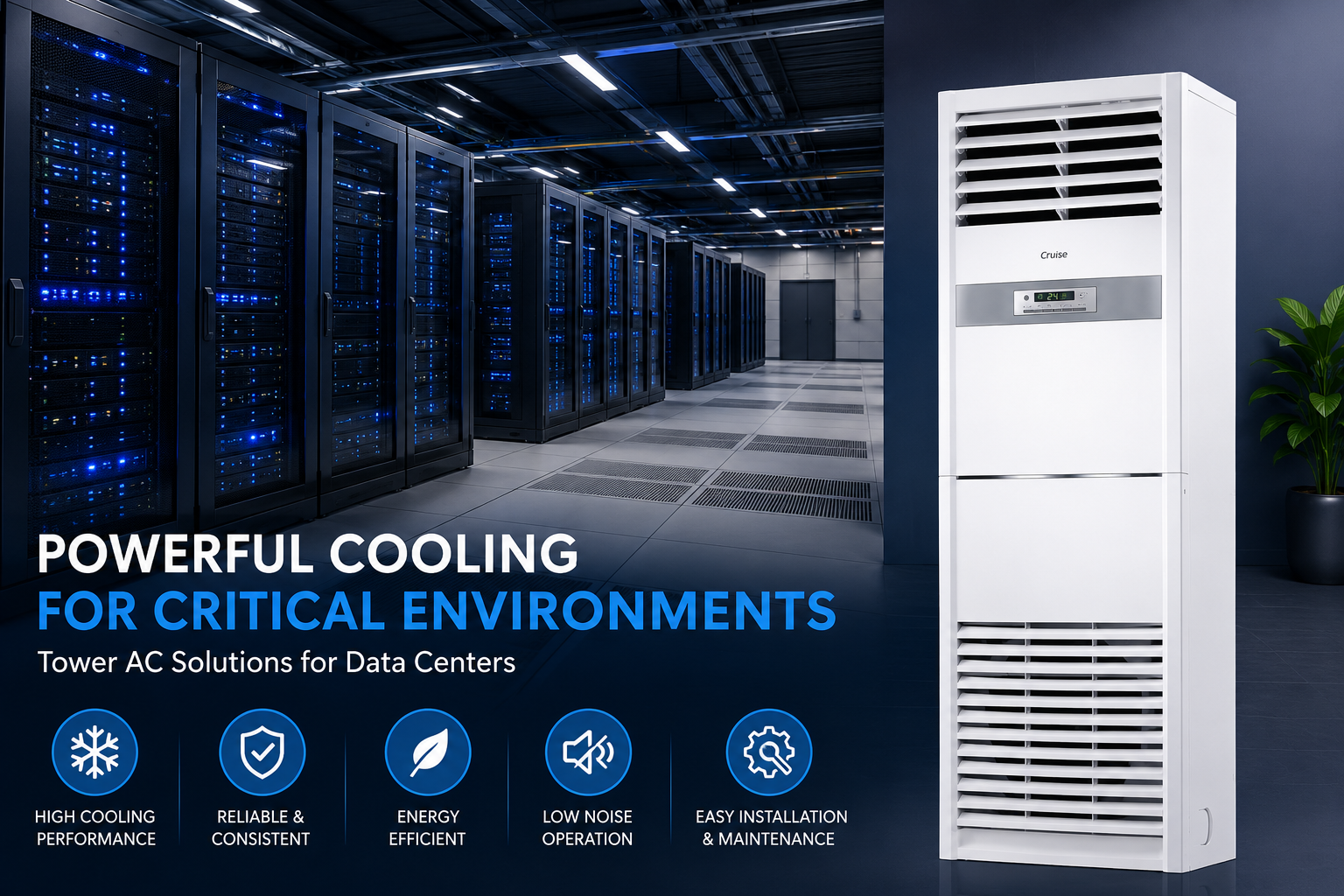 AC on Rent Tower AC Coolers Fans Heaters for Rent Telangana Data Center Server Room